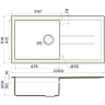 Мойка OMOIKIRI TEDORI 100-PL Tetogranit/платина 4993923