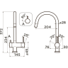 Смеситель OMOIKIRI YAMADA-ES-P латунь/эспрессо 4994506